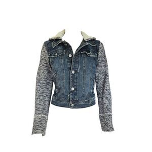 free people faux-layered denim jacket